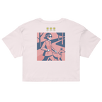 Rose Palette Woman with dog Women’s crop top - Alivwood