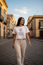 Rose Palette Woman reading Women’s crop top - Alivwood