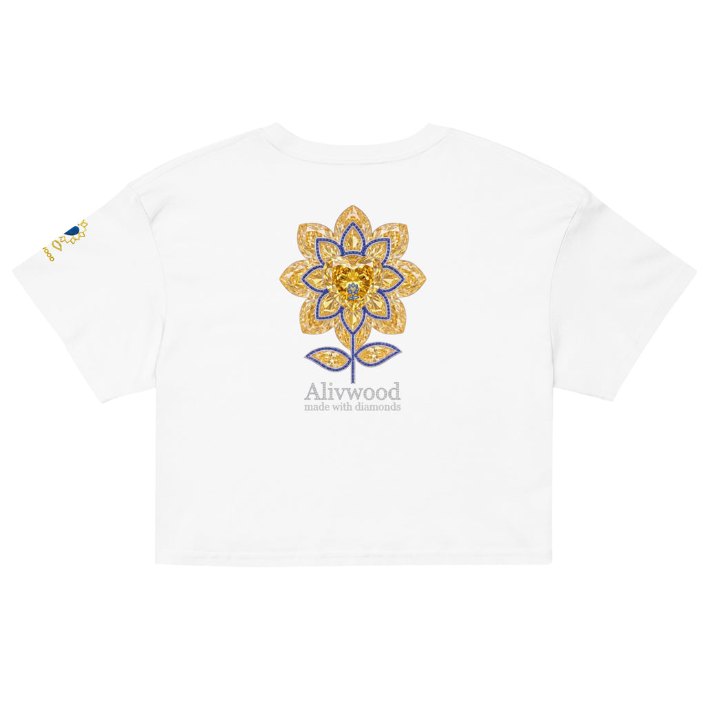 Alivwood Signature Diamonds Women’s crop top - Alivwood