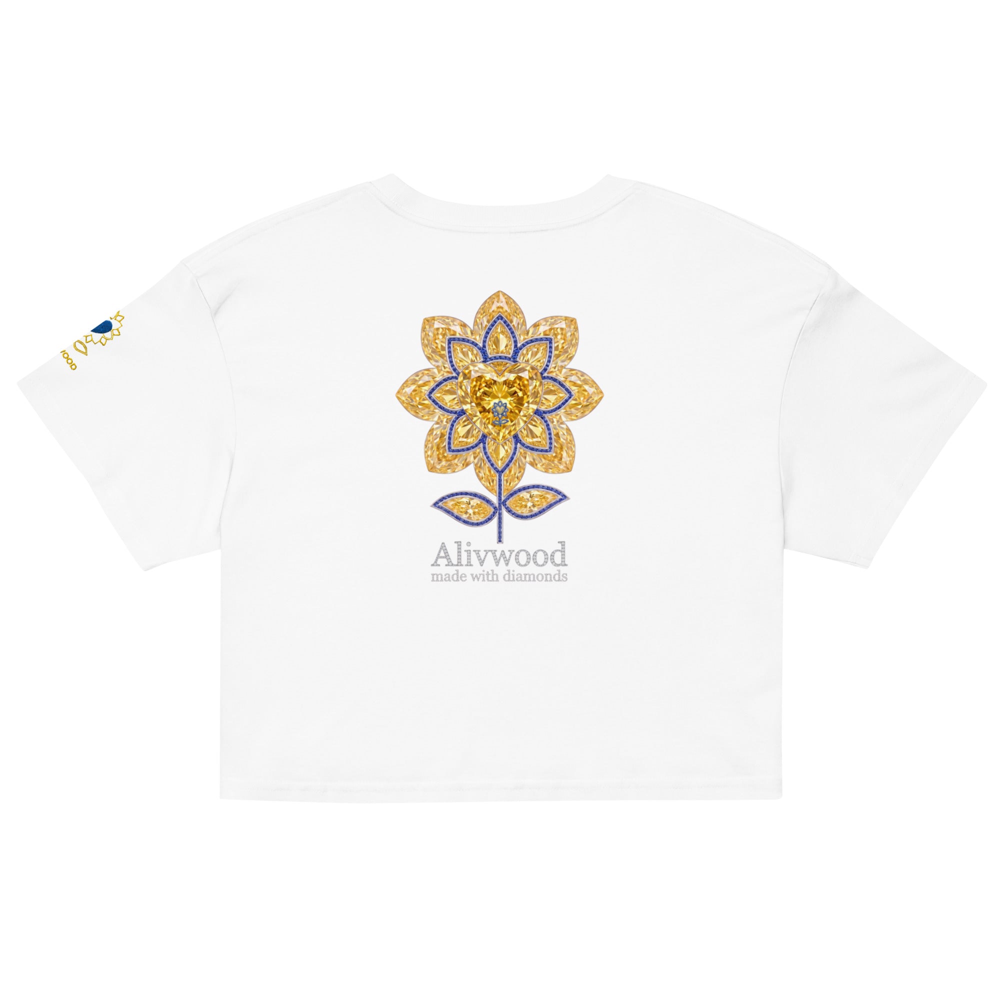 Alivwood Signature Diamonds Women’s crop top - Alivwood