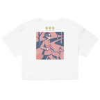 Rose Palette Woman with dog Women’s crop top - Alivwood