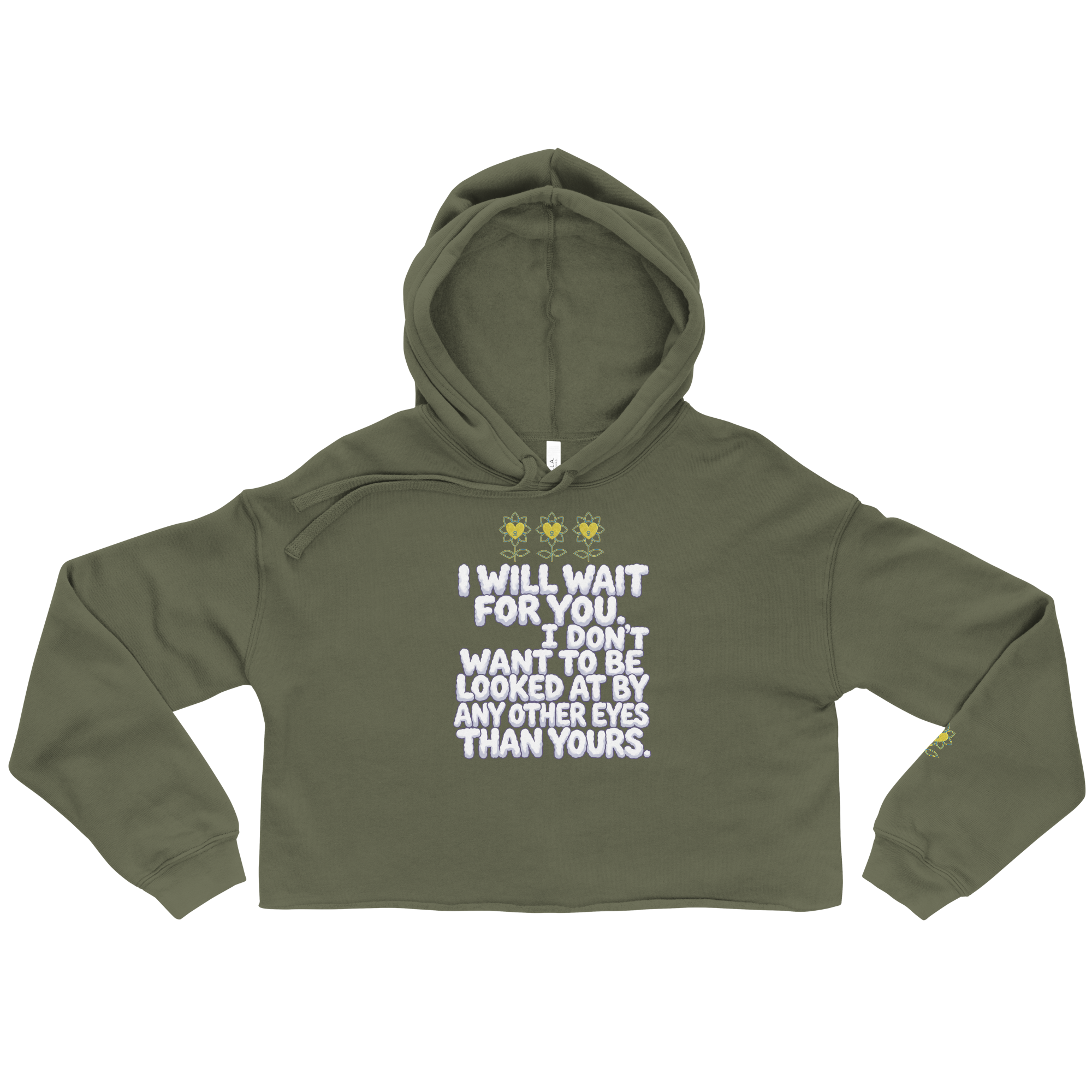 IllWaitForYou Crop Hoodie - Alivwood