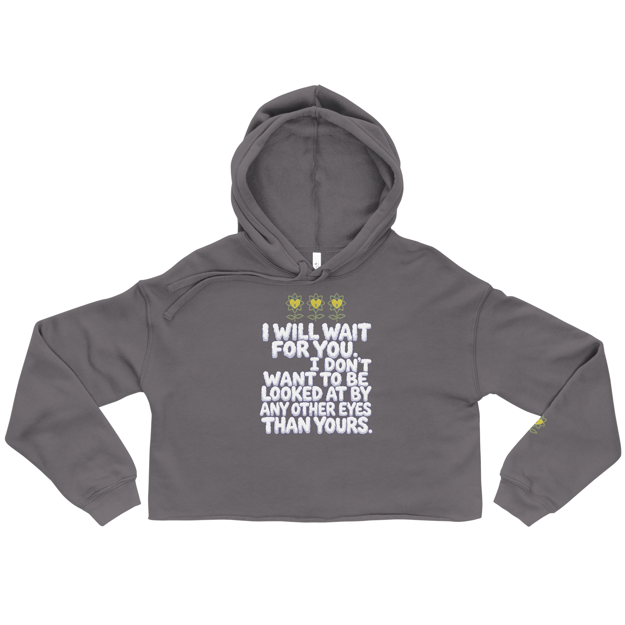 IllWaitForYou Crop Hoodie - Alivwood