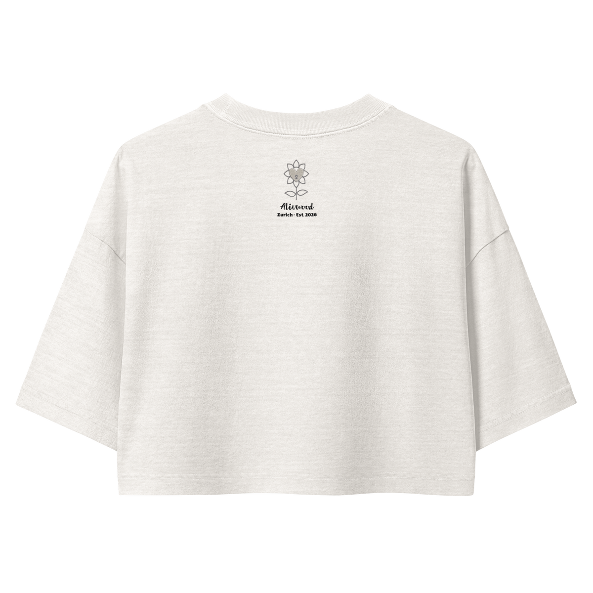 Wildly Yours Women’s garment dye cropped tee - Alivwood