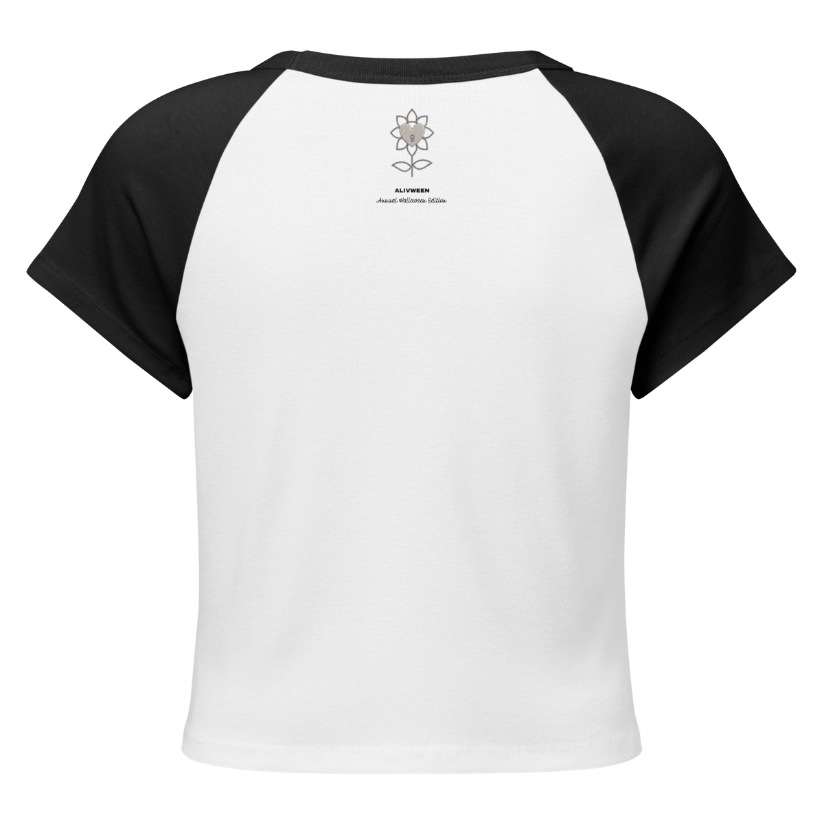 Night Bloom Women’s micro rib raglan baby tee - Alivwood