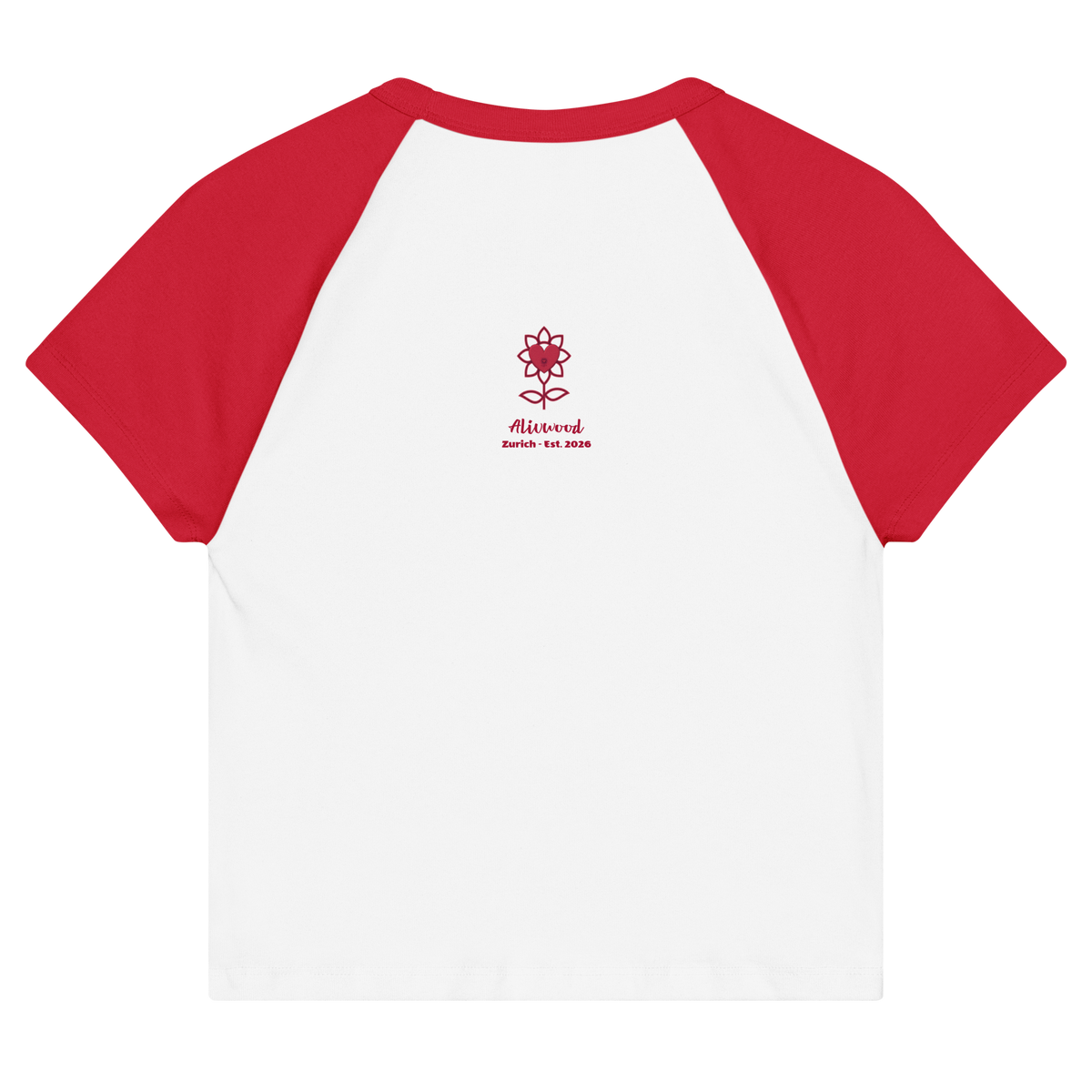 Trouble Women’s micro rib raglan baby tee - Alivwood