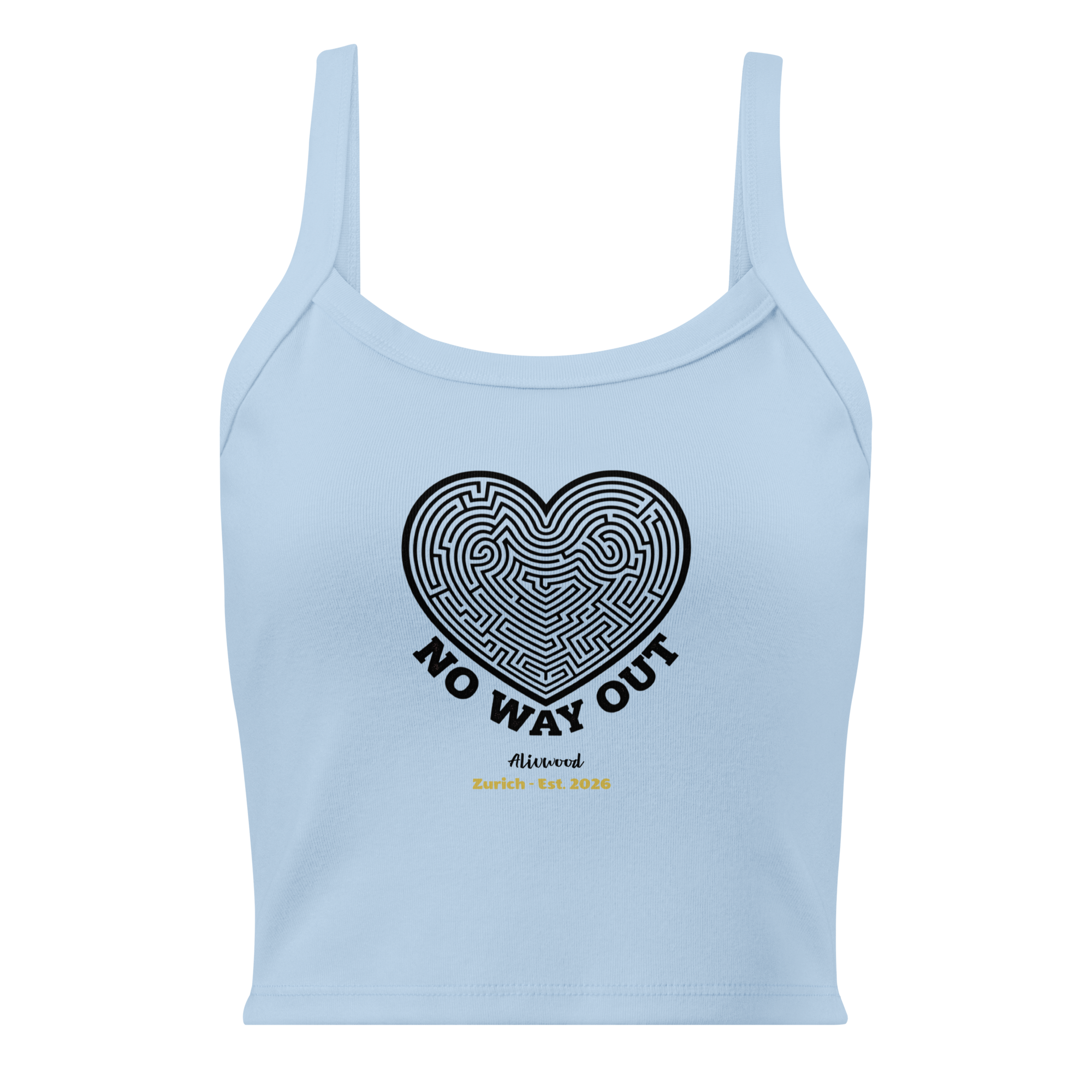 No way Out Women’s micro-rib tank top - Alivwood