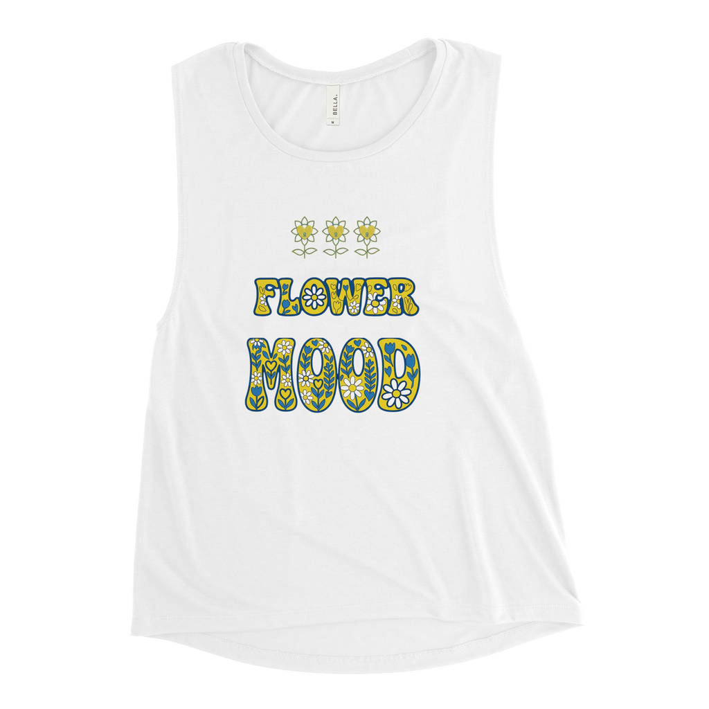 FlowerMood Ladies’ Muscle Tank - Alivwood