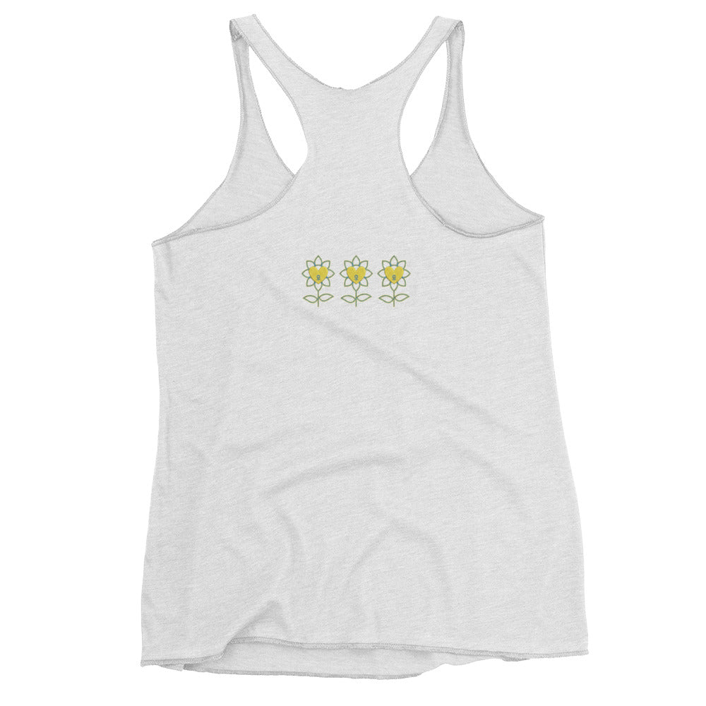 FlowerMood Women's Racerback Tank - Alivwood