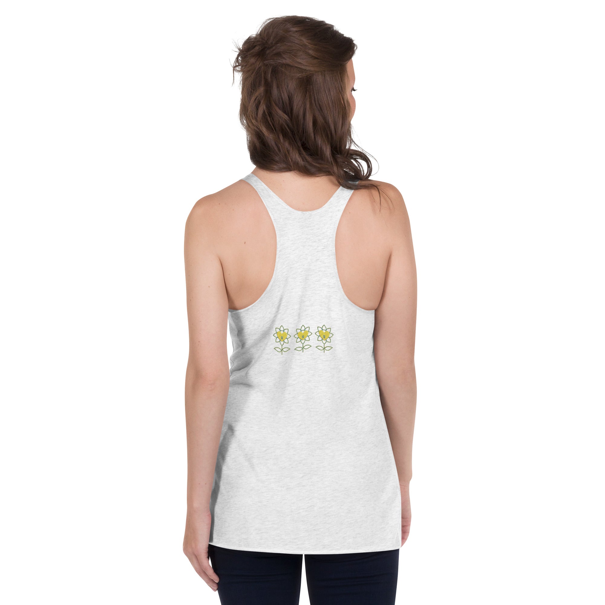FlowerMood Women's Racerback Tank - Alivwood
