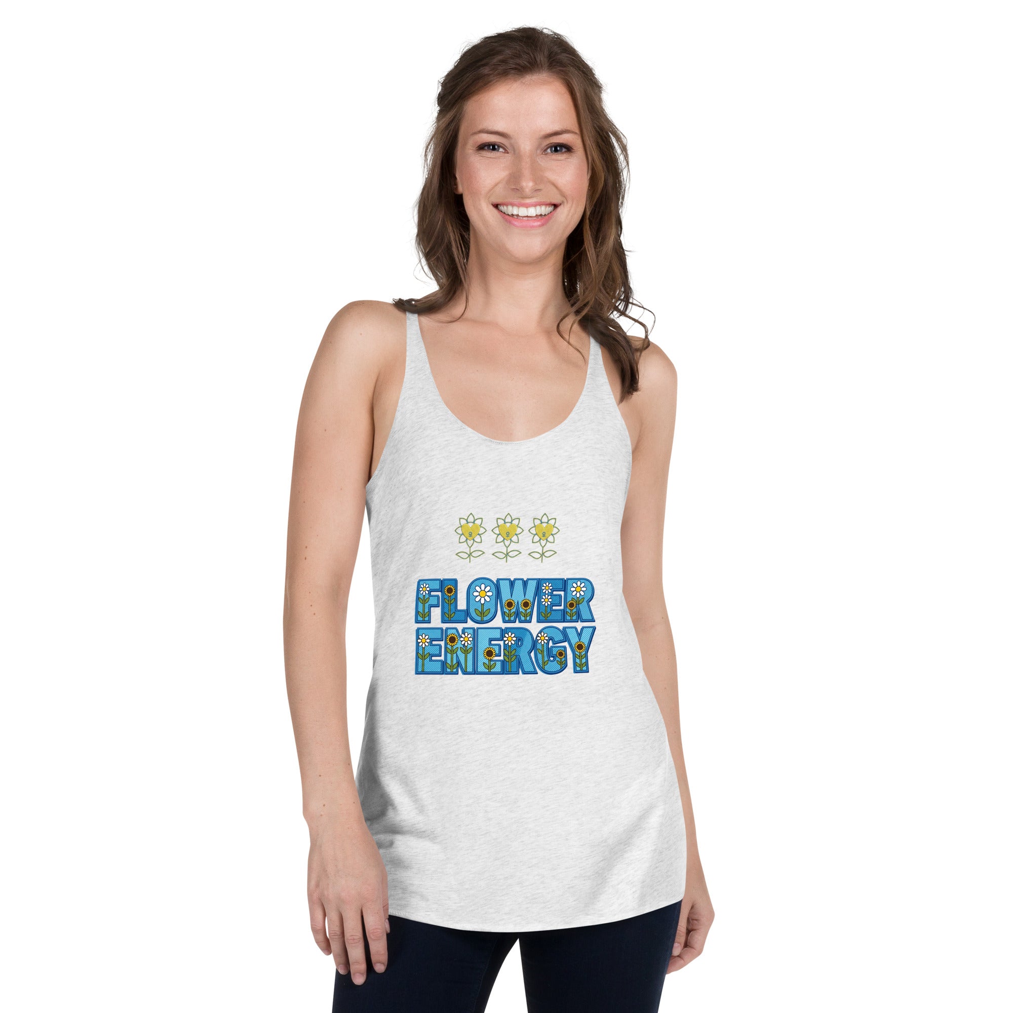 FlowerEnergy Women's Racerback Tank - Alivwood