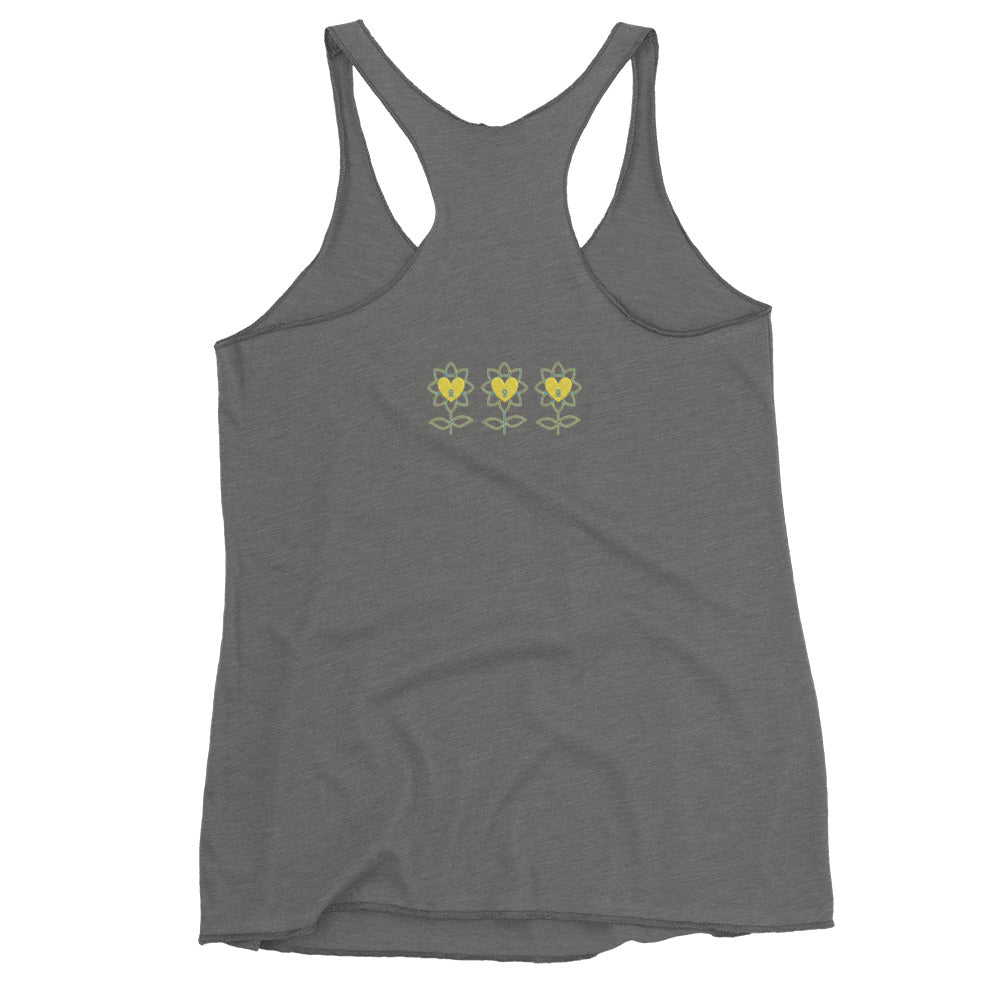FlowerMood Women's Racerback Tank - Alivwood