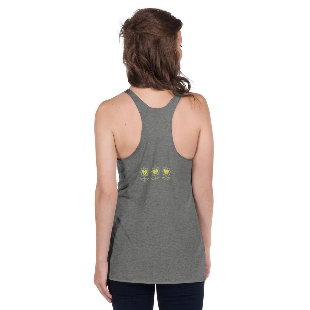 FlowerMood Women's Racerback Tank - Alivwood