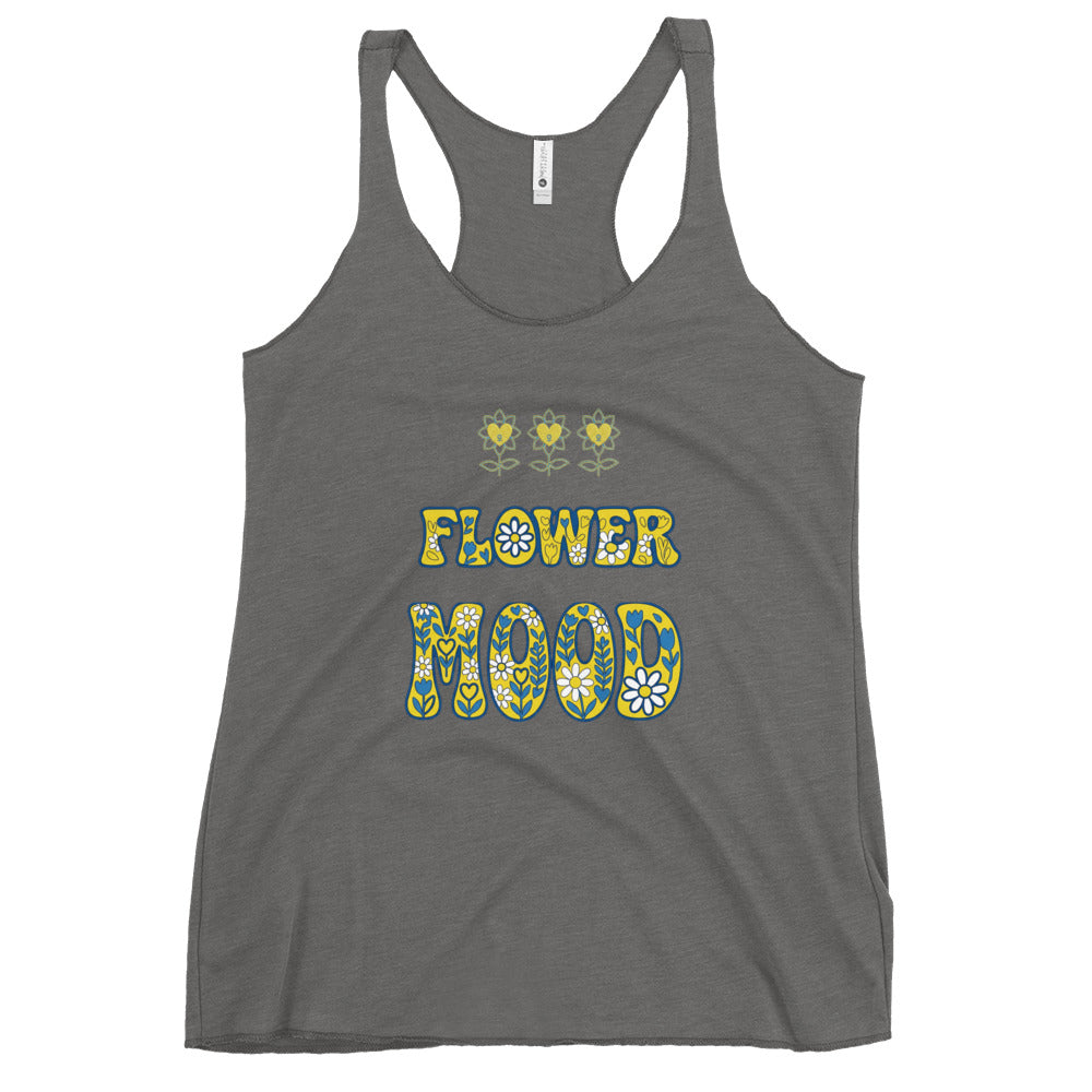 FlowerMood Women's Racerback Tank - Alivwood