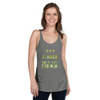FlowerMood Women's Racerback Tank - Alivwood