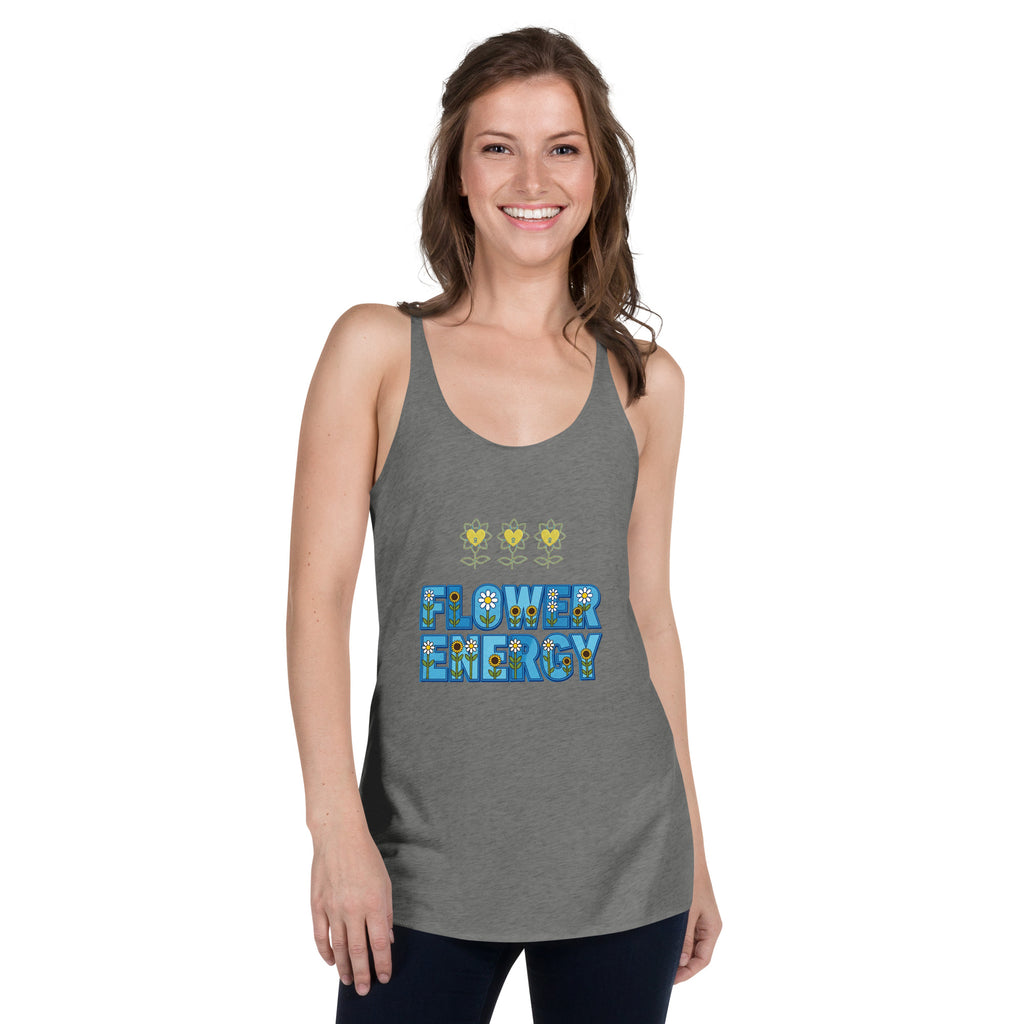 FlowerEnergy Women's Racerback Tank - Alivwood