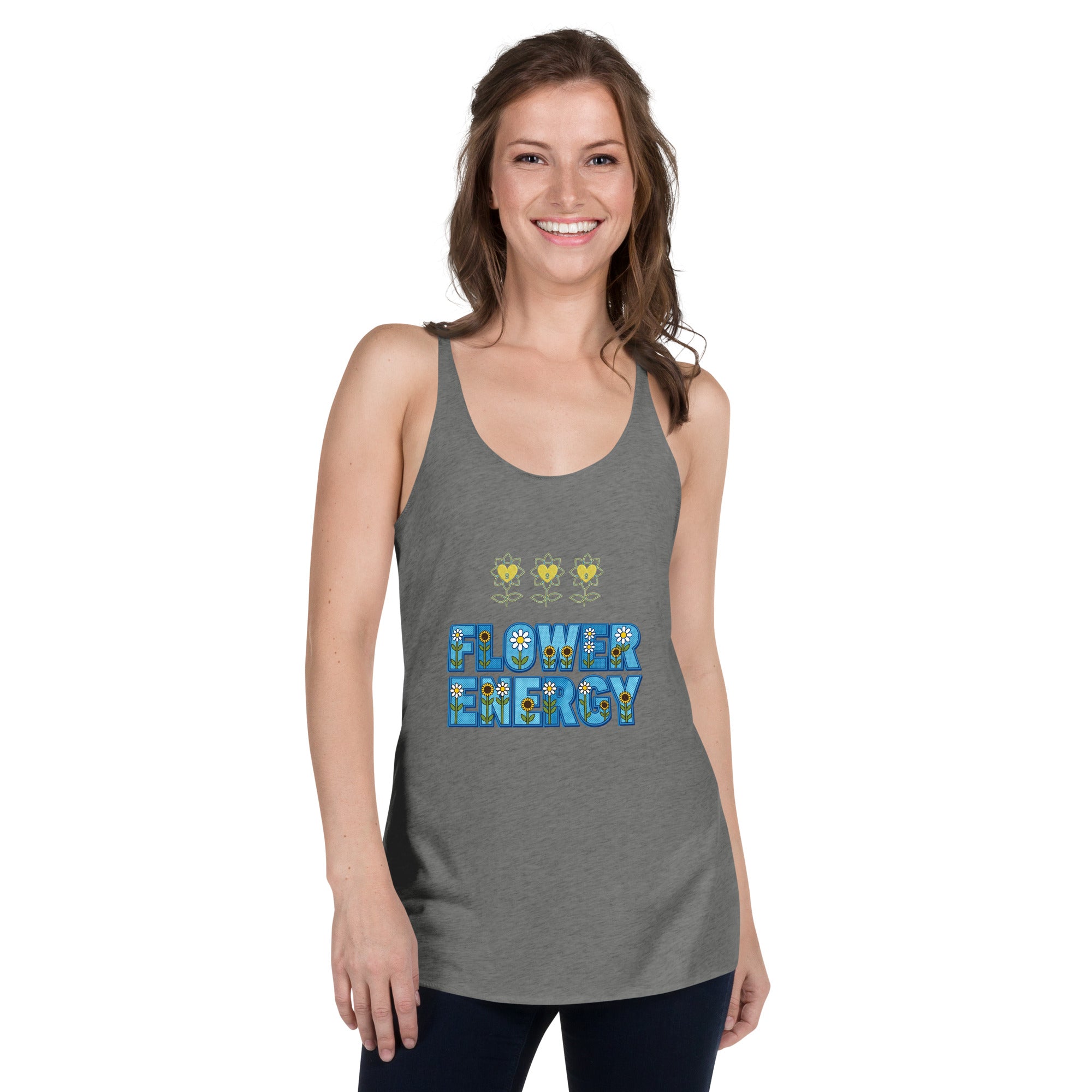 FlowerEnergy Women's Racerback Tank - Alivwood