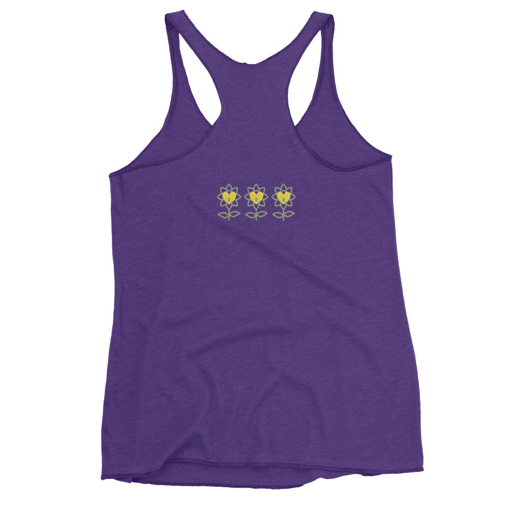 FlowerMood Women's Racerback Tank - Alivwood