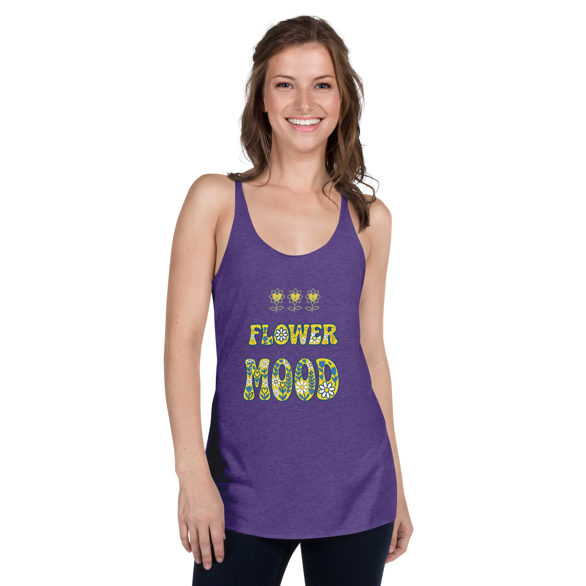 FlowerMood Women's Racerback Tank - Alivwood