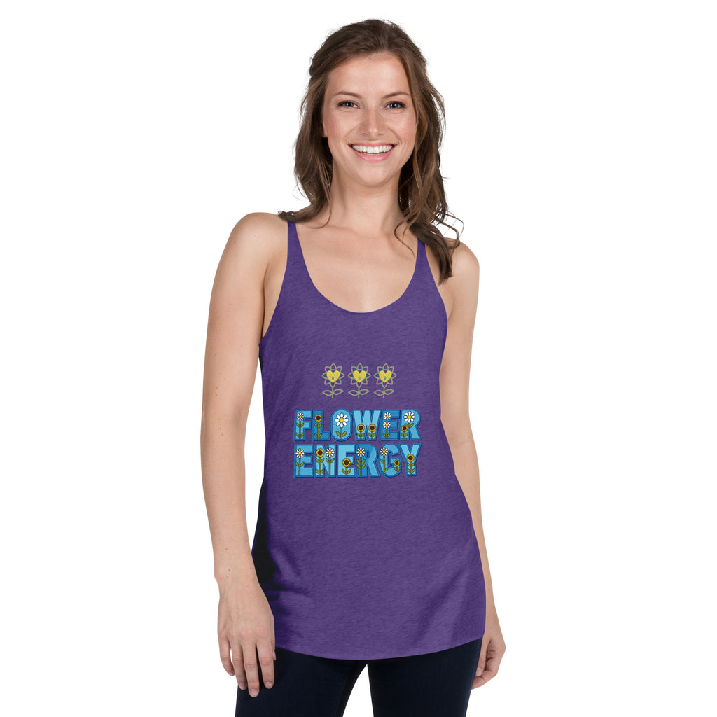 FlowerEnergy Women's Racerback Tank - Alivwood