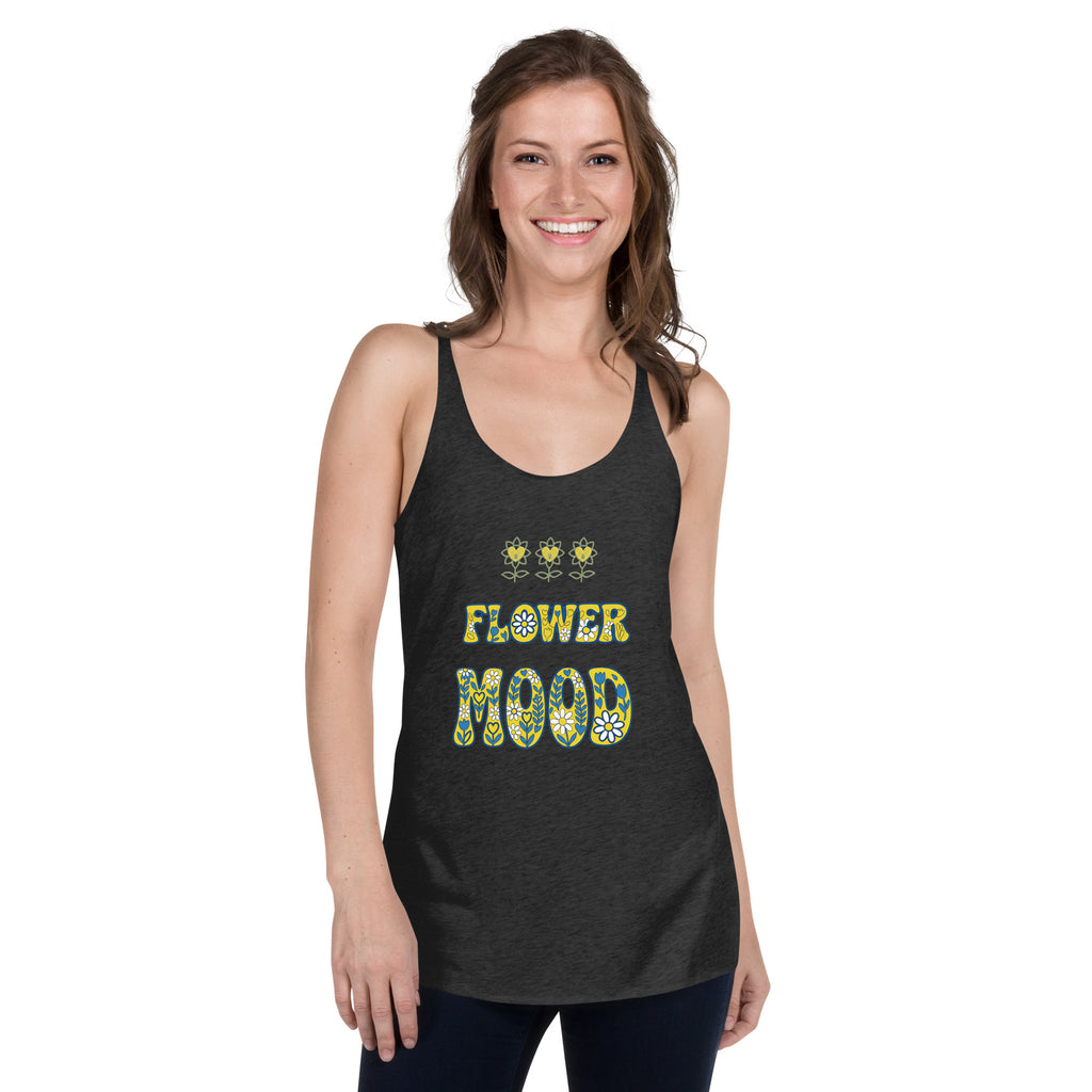 FlowerMood Women's Racerback Tank - Alivwood