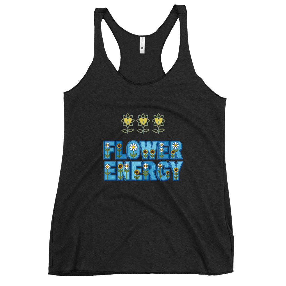 FlowerEnergy Women's Racerback Tank - Alivwood
