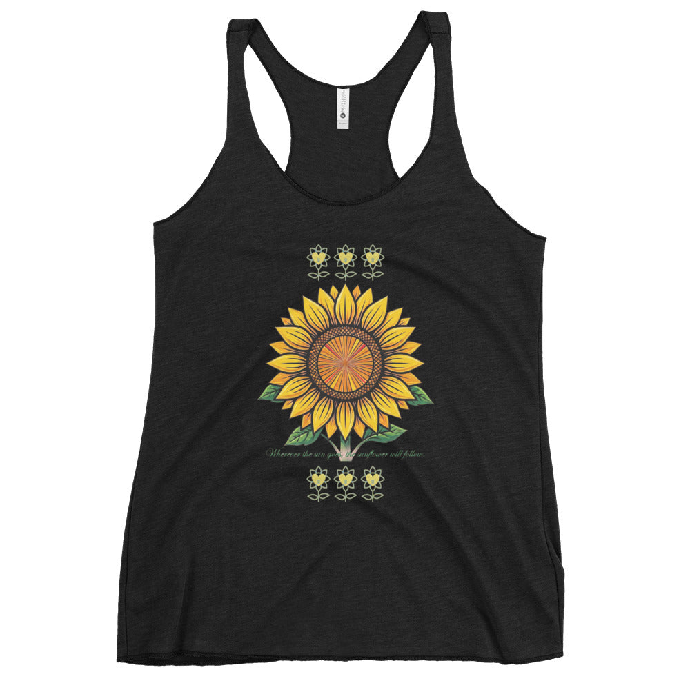 Sunflower Women's Racerback Tank - Alivwood