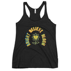 BelieveBrightBloom Women's Racerback Tank - Alivwood