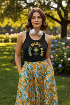 BelieveBrightBloom Women's Racerback Tank - Alivwood