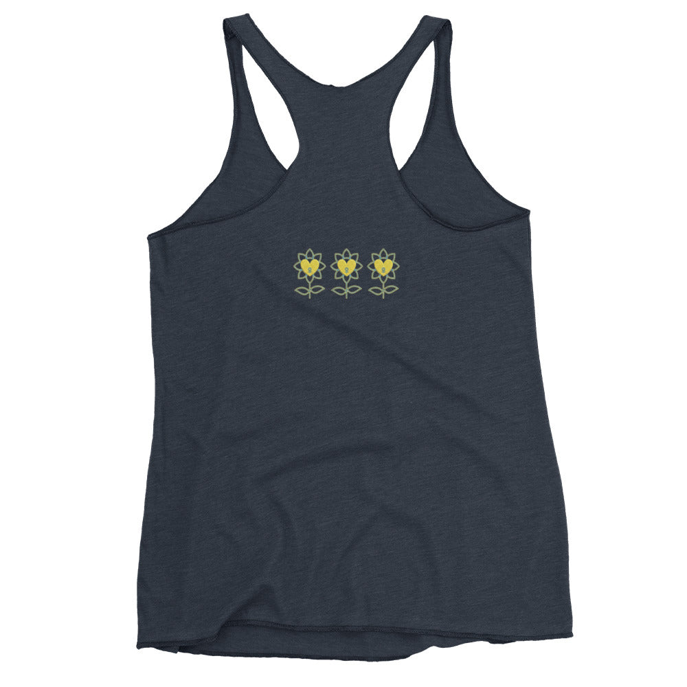 FlowerMood Women's Racerback Tank - Alivwood