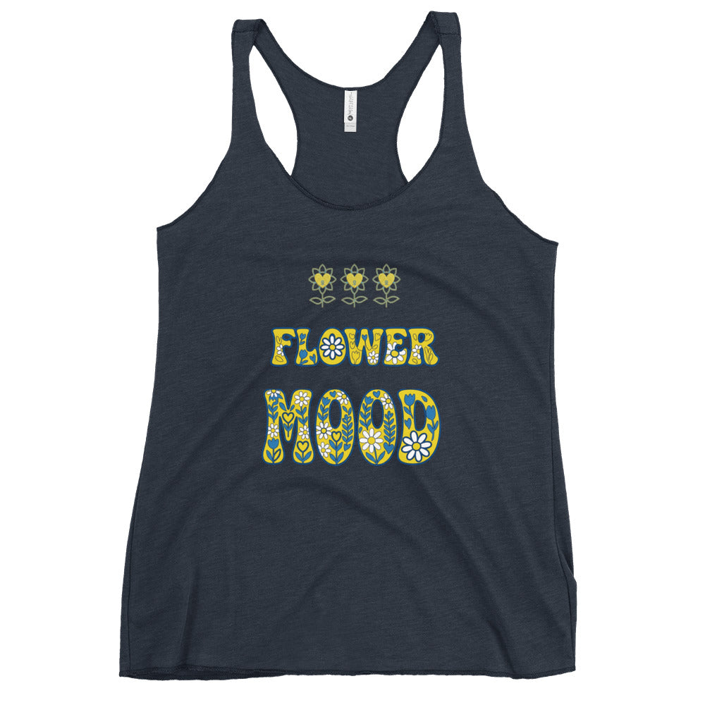 FlowerMood Women's Racerback Tank - Alivwood