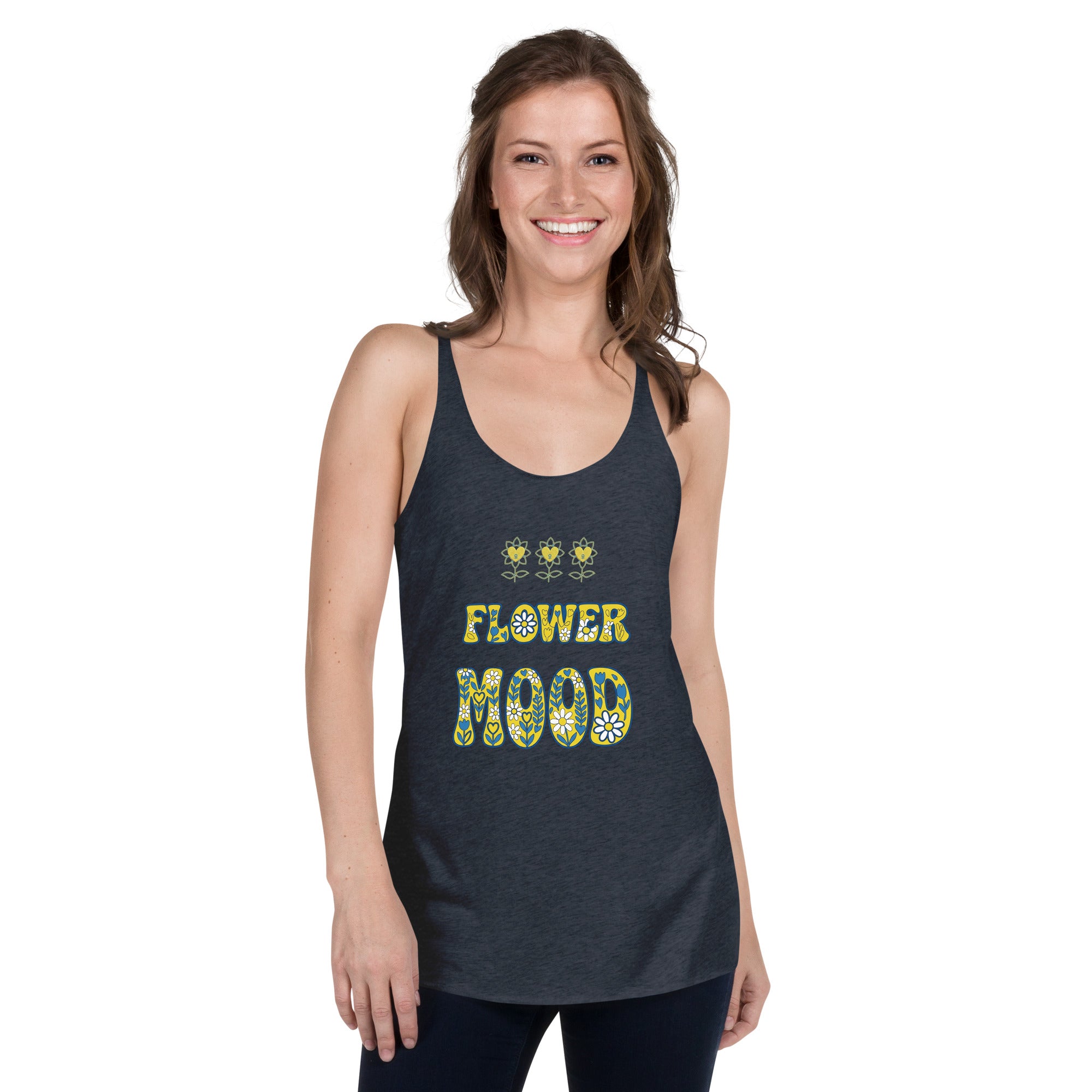 FlowerMood Women's Racerback Tank - Alivwood
