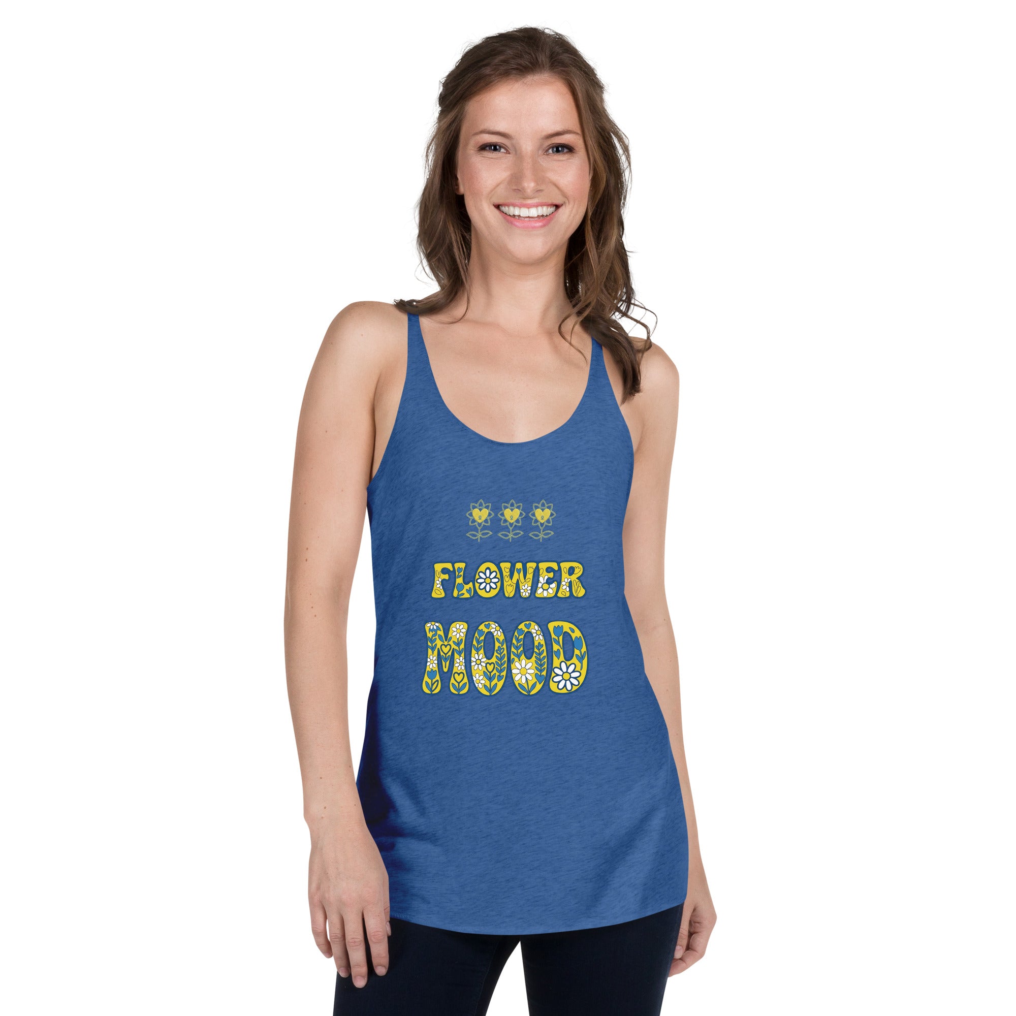 FlowerMood Women's Racerback Tank - Alivwood