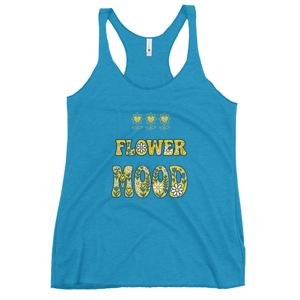 FlowerMood Women's Racerback Tank - Alivwood