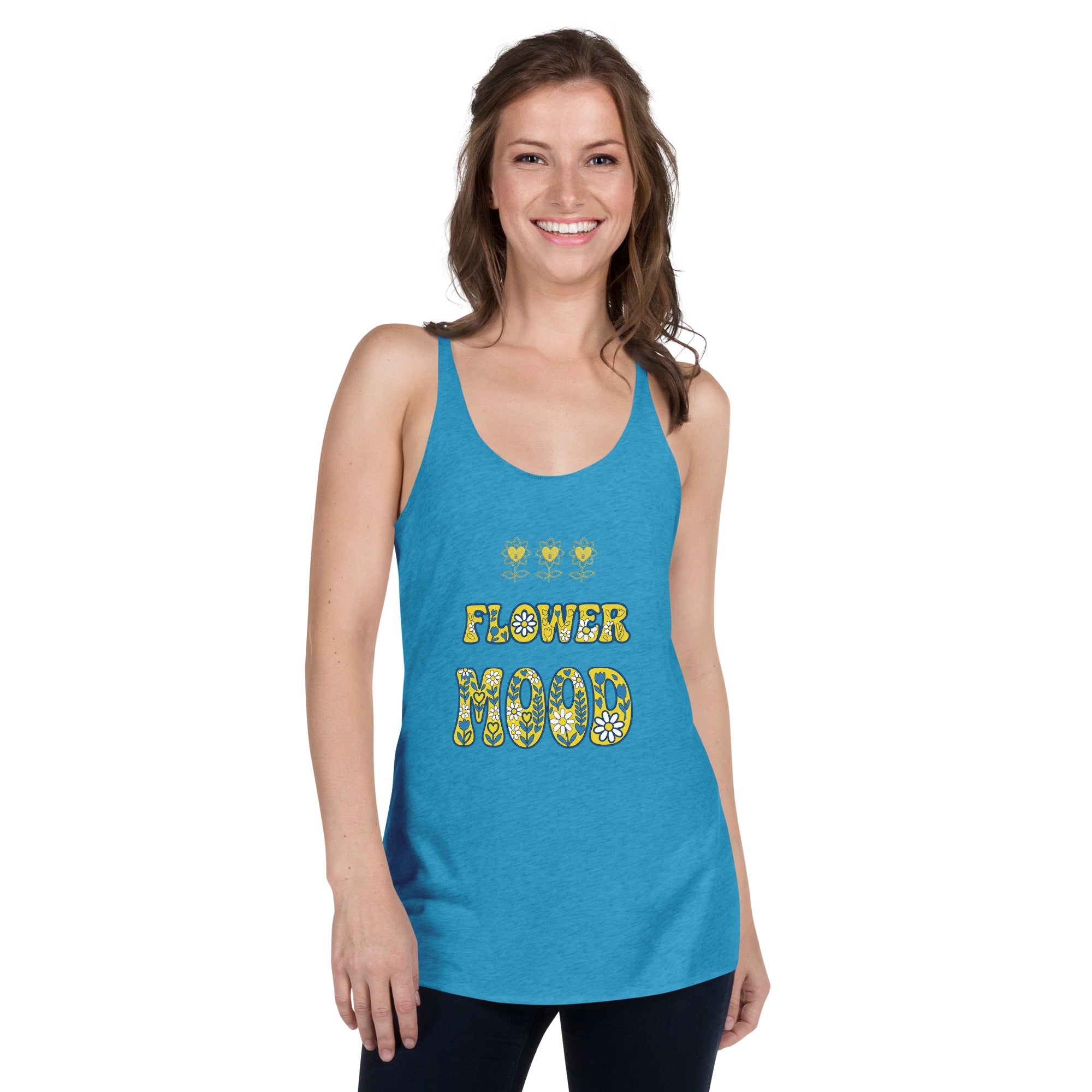 FlowerMood Women's Racerback Tank - Alivwood