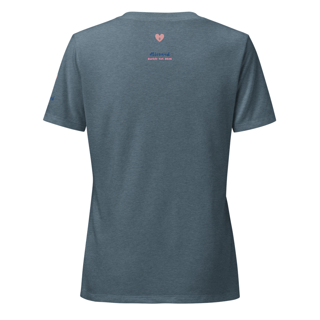 Kissing in Venice Women’s relaxed v-neck t-shirt - Alivwood