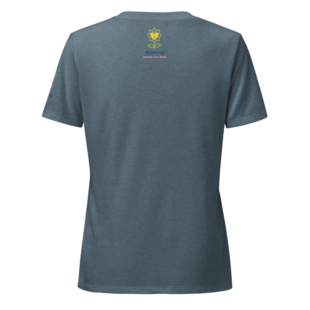 No Way Out Women’s relaxed v-neck t-shirt - Alivwood
