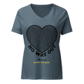 No Way Out Women’s relaxed v-neck t-shirt - Alivwood