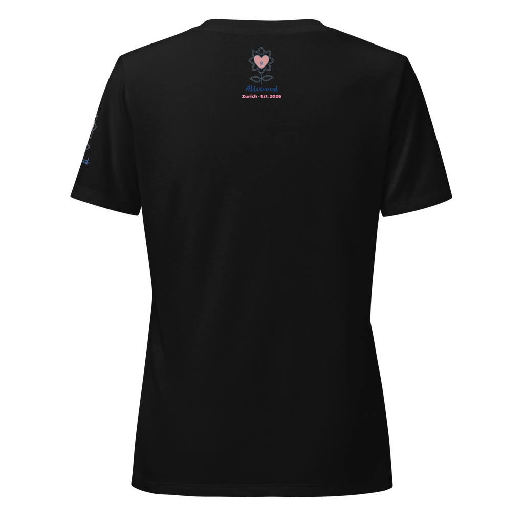 Kissing in New York Women’s relaxed v-neck t-shirt - Alivwood