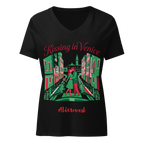 Kissing in Venice Women’s relaxed v-neck t-shirt - Alivwood
