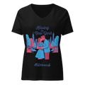 Kissing in New York Women’s relaxed v-neck t-shirt - Alivwood