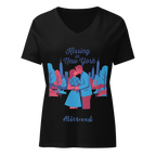 Kissing in New York Women’s relaxed v-neck t-shirt - Alivwood