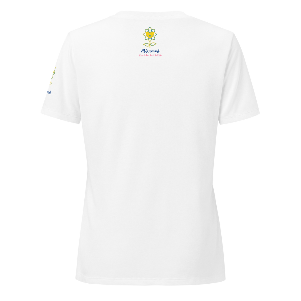 No Way Out Women’s relaxed v-neck t-shirt - Alivwood