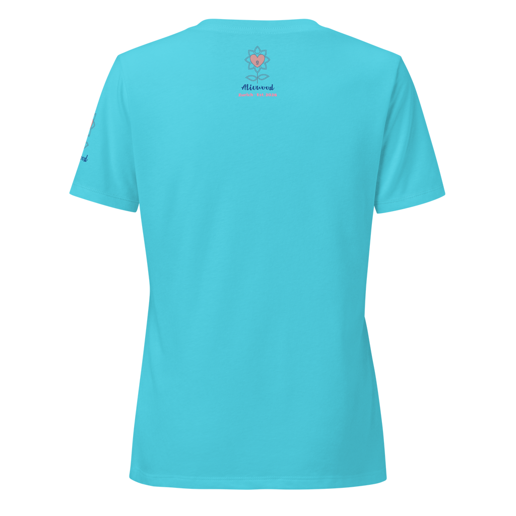 Kissing in New York Women’s relaxed v-neck t-shirt - Alivwood